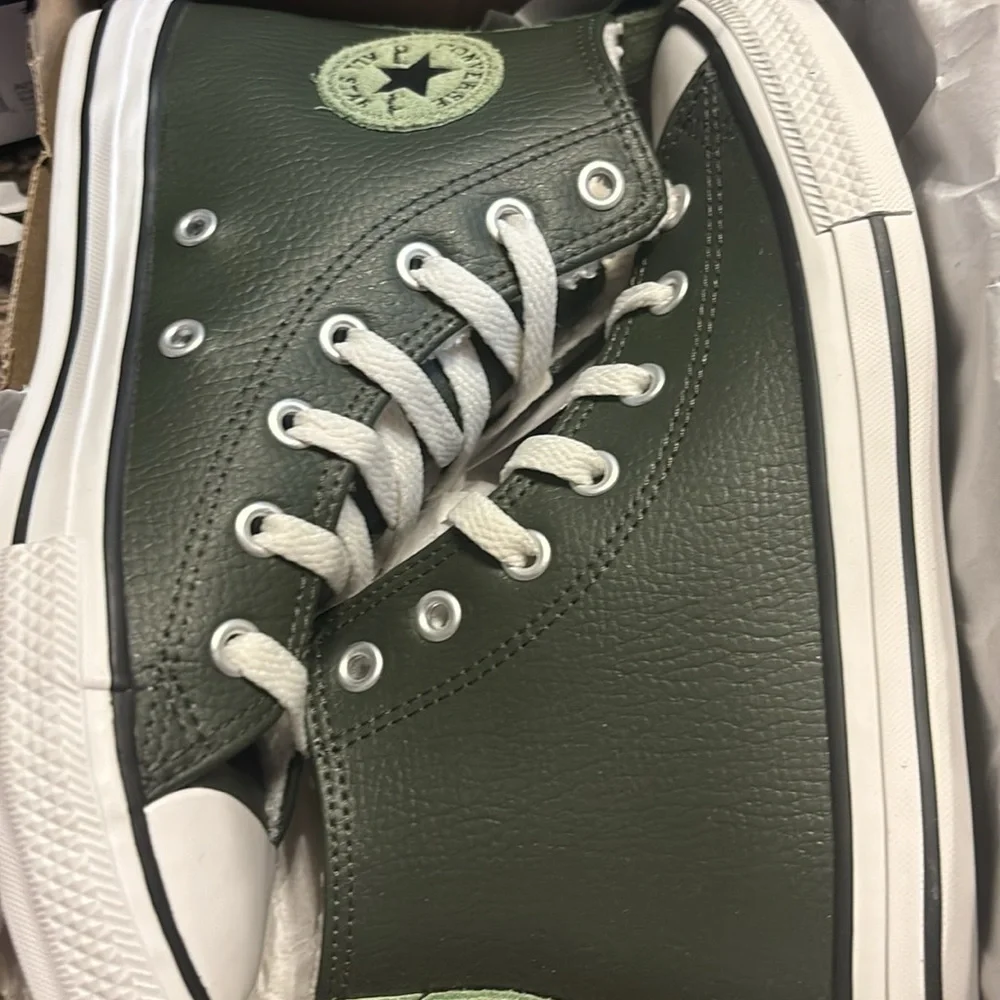 - Converse Kids Leather Lined Utility High Top Shoes